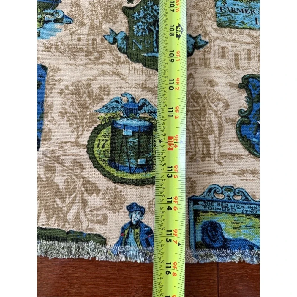 Vintage Fabric Colonial America COPR Upholstry 45